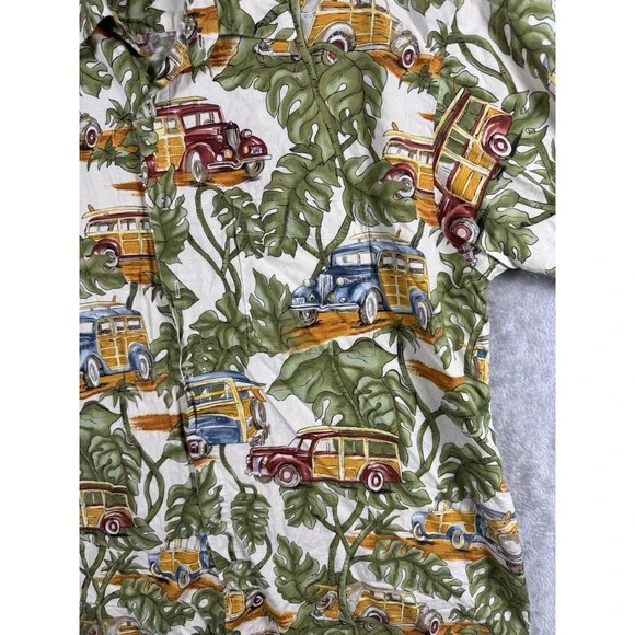 Cottonseed‎ Men's Button Up Short Sleeve Vintage Shirt Size XL Made In USA - Picture 2 of 13